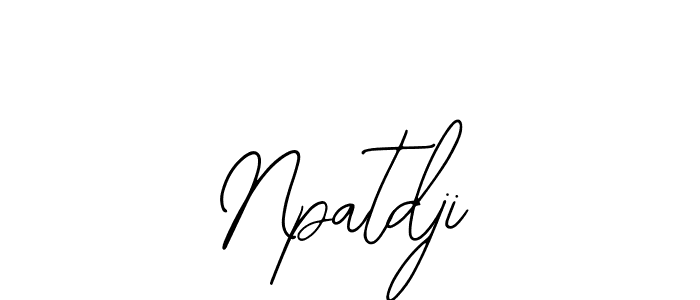 You should practise on your own different ways (Bearetta-2O07w) to write your name (Npatdji) in signature. don't let someone else do it for you. Npatdji signature style 12 images and pictures png