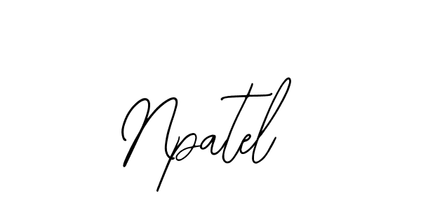 You should practise on your own different ways (Bearetta-2O07w) to write your name (Npatel) in signature. don't let someone else do it for you. Npatel signature style 12 images and pictures png