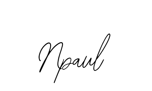 How to make Npaul name signature. Use Bearetta-2O07w style for creating short signs online. This is the latest handwritten sign. Npaul signature style 12 images and pictures png