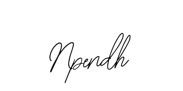 You should practise on your own different ways (Bearetta-2O07w) to write your name (Npendh) in signature. don't let someone else do it for you. Npendh signature style 12 images and pictures png