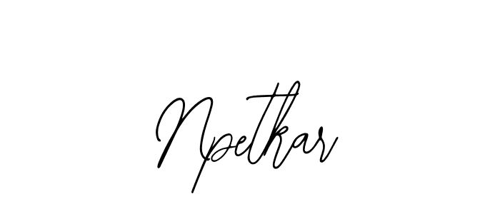 Also You can easily find your signature by using the search form. We will create Npetkar name handwritten signature images for you free of cost using Bearetta-2O07w sign style. Npetkar signature style 12 images and pictures png