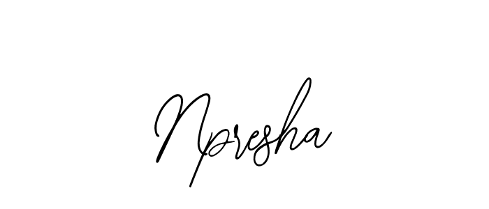 How to Draw Npresha signature style? Bearetta-2O07w is a latest design signature styles for name Npresha. Npresha signature style 12 images and pictures png