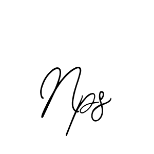 Create a beautiful signature design for name Nps. With this signature (Bearetta-2O07w) fonts, you can make a handwritten signature for free. Nps signature style 12 images and pictures png