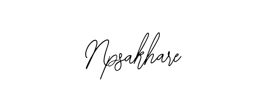 The best way (Bearetta-2O07w) to make a short signature is to pick only two or three words in your name. The name Npsakhare include a total of six letters. For converting this name. Npsakhare signature style 12 images and pictures png