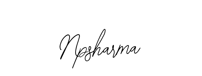 Design your own signature with our free online signature maker. With this signature software, you can create a handwritten (Bearetta-2O07w) signature for name Npsharma. Npsharma signature style 12 images and pictures png