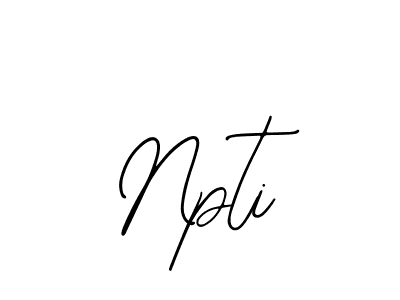 How to make Npti signature? Bearetta-2O07w is a professional autograph style. Create handwritten signature for Npti name. Npti signature style 12 images and pictures png