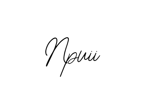 Create a beautiful signature design for name Npuii. With this signature (Bearetta-2O07w) fonts, you can make a handwritten signature for free. Npuii signature style 12 images and pictures png