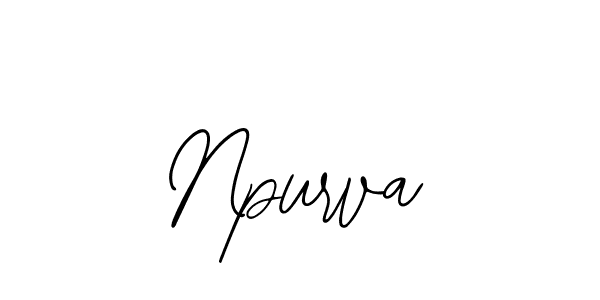 How to Draw Npurva signature style? Bearetta-2O07w is a latest design signature styles for name Npurva. Npurva signature style 12 images and pictures png