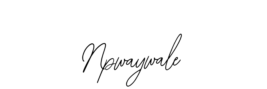 How to make Npwaywale signature? Bearetta-2O07w is a professional autograph style. Create handwritten signature for Npwaywale name. Npwaywale signature style 12 images and pictures png