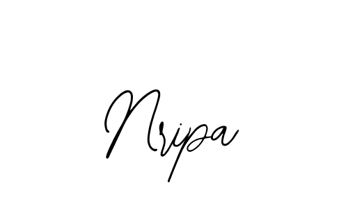 Use a signature maker to create a handwritten signature online. With this signature software, you can design (Bearetta-2O07w) your own signature for name Nripa. Nripa signature style 12 images and pictures png