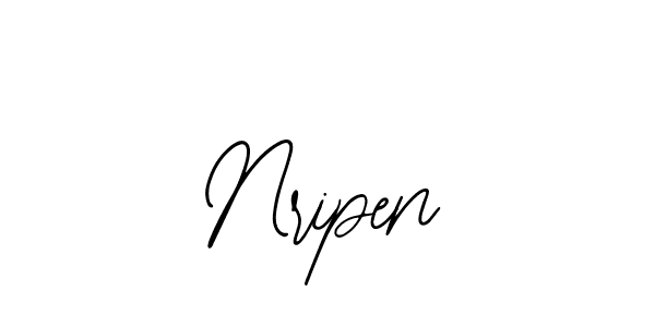 Also You can easily find your signature by using the search form. We will create Nripen name handwritten signature images for you free of cost using Bearetta-2O07w sign style. Nripen signature style 12 images and pictures png