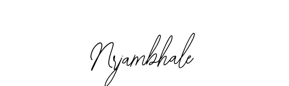 The best way (Bearetta-2O07w) to make a short signature is to pick only two or three words in your name. The name Nrjambhale include a total of six letters. For converting this name. Nrjambhale signature style 12 images and pictures png