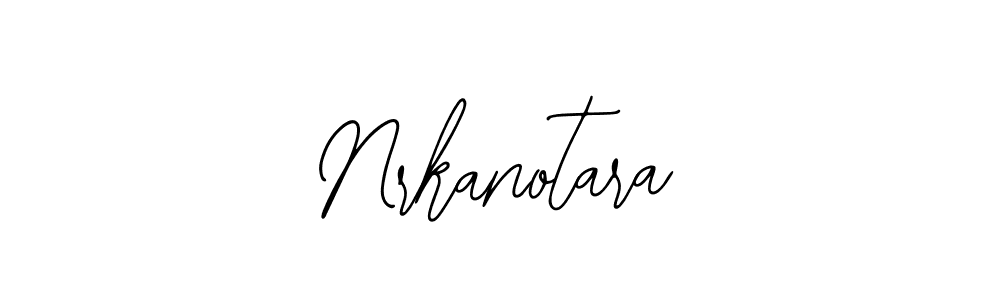 How to make Nrkanotara name signature. Use Bearetta-2O07w style for creating short signs online. This is the latest handwritten sign. Nrkanotara signature style 12 images and pictures png