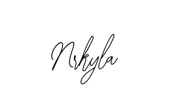 Design your own signature with our free online signature maker. With this signature software, you can create a handwritten (Bearetta-2O07w) signature for name Nrkyla. Nrkyla signature style 12 images and pictures png