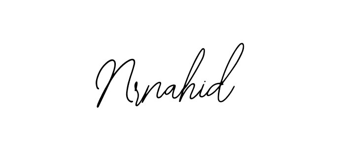 Make a beautiful signature design for name Nrnahid. Use this online signature maker to create a handwritten signature for free. Nrnahid signature style 12 images and pictures png