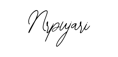 Create your official email sign-off with Nrpujari name in Bearetta-2O07w style. Crisp, clean, and perfectly legible across all screens. Nrpujari signature style 12 images and pictures png