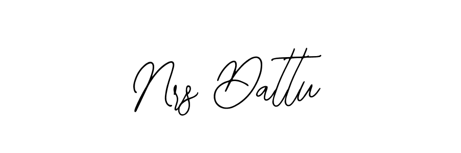 Use a signature maker to create a handwritten signature online. With this signature software, you can design (Bearetta-2O07w) your own signature for name Nrs Dattu. Nrs Dattu signature style 12 images and pictures png