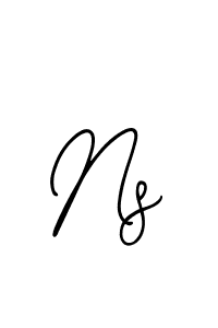 Similarly Bearetta-2O07w is the best handwritten signature design. Signature creator online .You can use it as an online autograph creator for name Ns. Ns signature style 12 images and pictures png