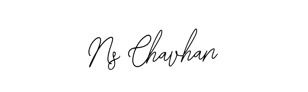 You should practise on your own different ways (Bearetta-2O07w) to write your name (Ns Chavhan) in signature. don't let someone else do it for you. Ns Chavhan signature style 12 images and pictures png