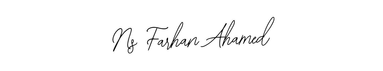 It looks lik you need a new signature style for name Ns Farhan Ahamed. Design unique handwritten (Bearetta-2O07w) signature with our free signature maker in just a few clicks. Ns Farhan Ahamed signature style 12 images and pictures png
