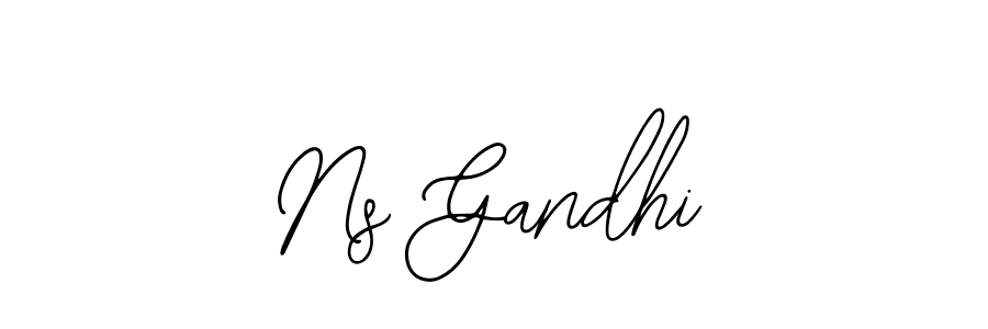 Similarly Bearetta-2O07w is the best handwritten signature design. Signature creator online .You can use it as an online autograph creator for name Ns Gandhi. Ns Gandhi signature style 12 images and pictures png