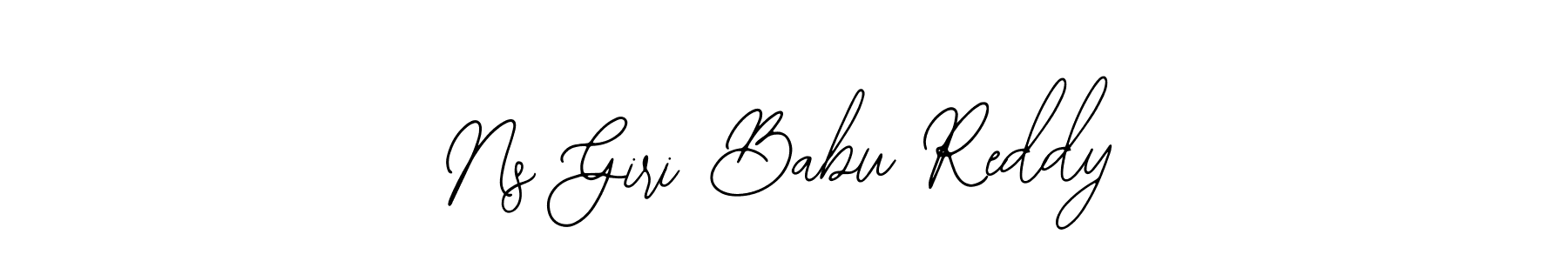 The best way (Bearetta-2O07w) to make a short signature is to pick only two or three words in your name. The name Ns Giri Babu Reddy include a total of six letters. For converting this name. Ns Giri Babu Reddy signature style 12 images and pictures png