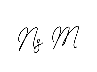 Create a beautiful signature design for name Ns M. With this signature (Bearetta-2O07w) fonts, you can make a handwritten signature for free. Ns M signature style 12 images and pictures png