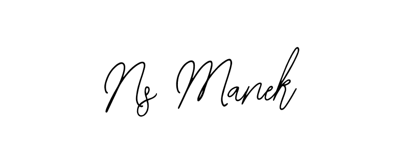 Create a beautiful signature design for name Ns Manek. With this signature (Bearetta-2O07w) fonts, you can make a handwritten signature for free. Ns Manek signature style 12 images and pictures png