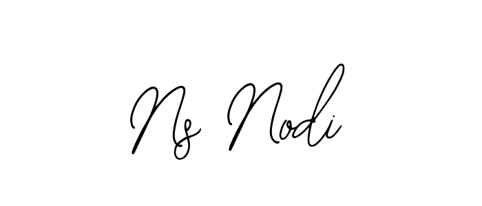 You should practise on your own different ways (Bearetta-2O07w) to write your name (Ns Nodi) in signature. don't let someone else do it for you. Ns Nodi signature style 12 images and pictures png