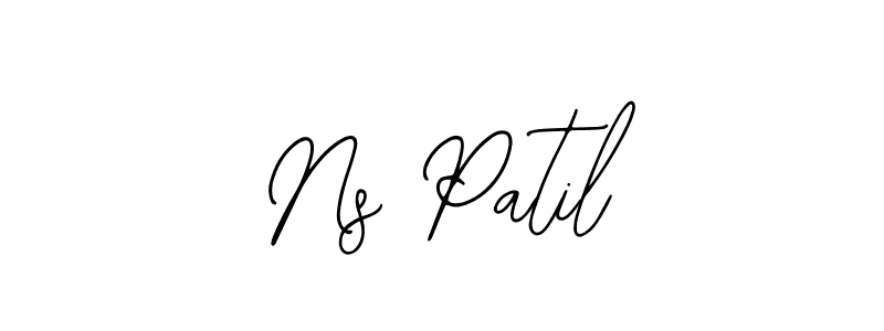 Similarly Bearetta-2O07w is the best handwritten signature design. Signature creator online .You can use it as an online autograph creator for name Ns Patil. Ns Patil signature style 12 images and pictures png