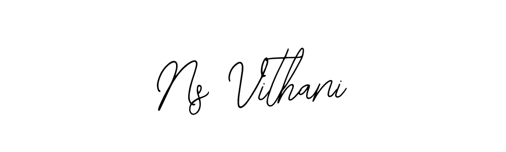 Bearetta-2O07w is a professional signature style that is perfect for those who want to add a touch of class to their signature. It is also a great choice for those who want to make their signature more unique. Get Ns Vithani name to fancy signature for free. Ns Vithani signature style 12 images and pictures png
