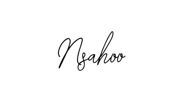 Also we have Nsahoo name is the best signature style. Create professional handwritten signature collection using Bearetta-2O07w autograph style. Nsahoo signature style 12 images and pictures png