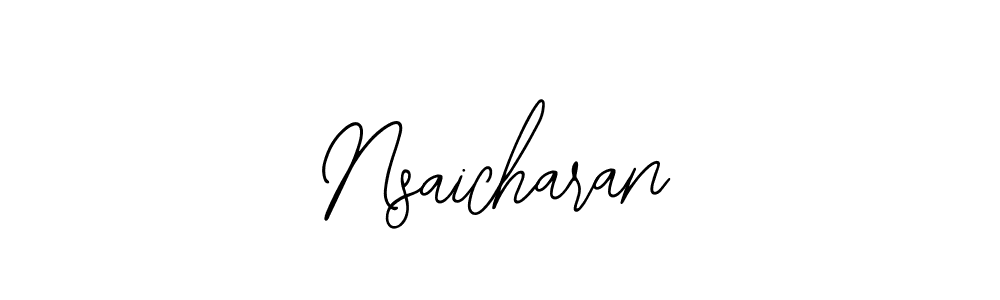 Nsaicharan stylish signature style. Best Handwritten Sign (Bearetta-2O07w) for my name. Handwritten Signature Collection Ideas for my name Nsaicharan. Nsaicharan signature style 12 images and pictures png