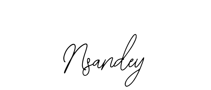 Use a signature maker to create a handwritten signature online. With this signature software, you can design (Bearetta-2O07w) your own signature for name Nsandey. Nsandey signature style 12 images and pictures png