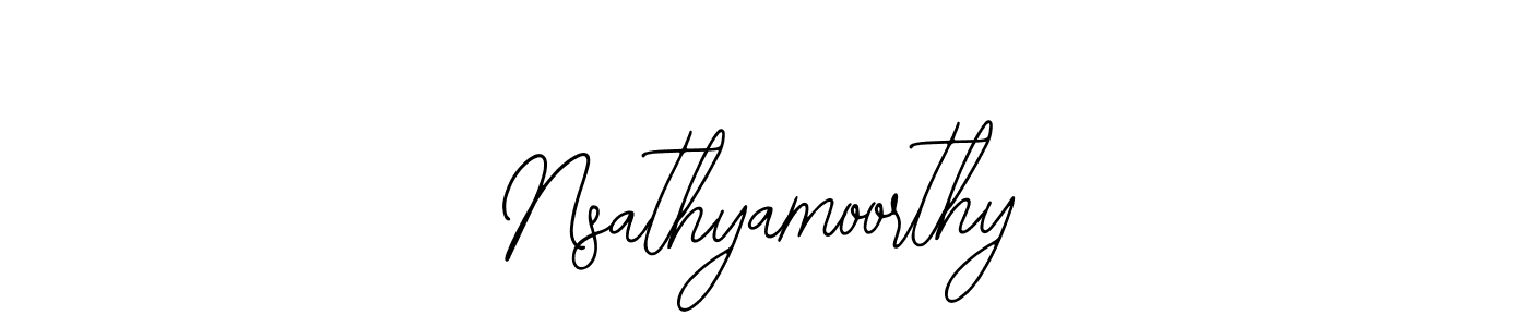 Make a beautiful signature design for name Nsathyamoorthy. Use this online signature maker to create a handwritten signature for free. Nsathyamoorthy signature style 12 images and pictures png