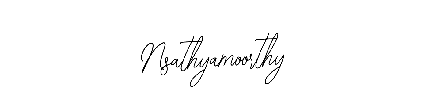 Use a signature maker to create a handwritten signature online. With this signature software, you can design (Bearetta-2O07w) your own signature for name Nsathyamoorthy. Nsathyamoorthy signature style 12 images and pictures png