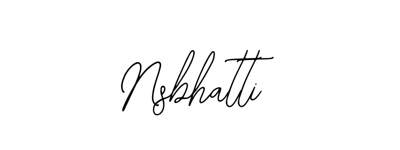 Make a beautiful signature design for name Nsbhatti. With this signature (Bearetta-2O07w) style, you can create a handwritten signature for free. Nsbhatti signature style 12 images and pictures png