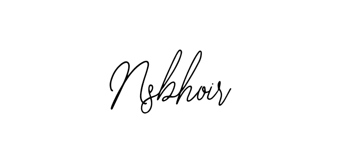 if you are searching for the best signature style for your name Nsbhoir. so please give up your signature search. here we have designed multiple signature styles  using Bearetta-2O07w. Nsbhoir signature style 12 images and pictures png