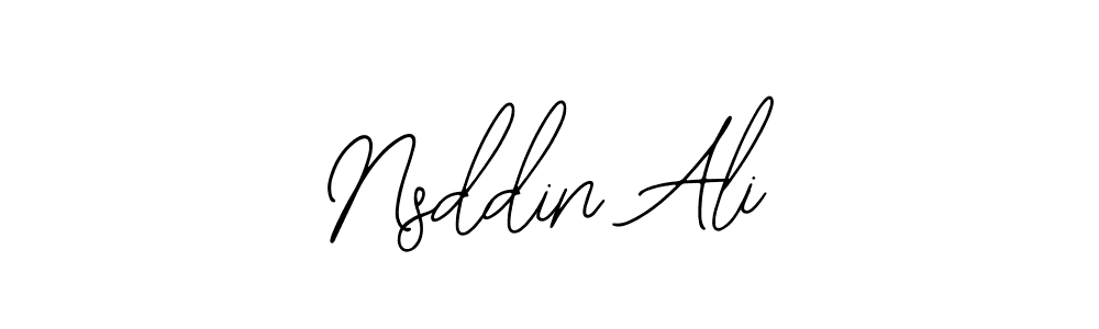 Bearetta-2O07w is a professional signature style that is perfect for those who want to add a touch of class to their signature. It is also a great choice for those who want to make their signature more unique. Get Nsddin Ali name to fancy signature for free. Nsddin Ali signature style 12 images and pictures png