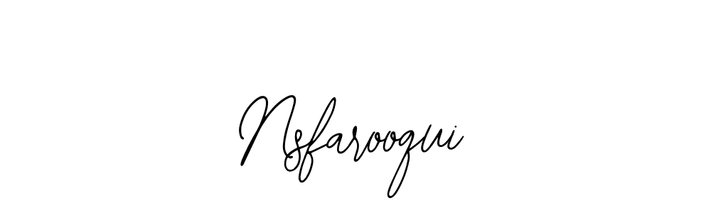 Use a signature maker to create a handwritten signature online. With this signature software, you can design (Bearetta-2O07w) your own signature for name Nsfarooqui. Nsfarooqui signature style 12 images and pictures png