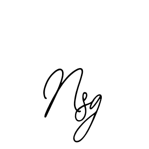 How to make Nsg signature? Bearetta-2O07w is a professional autograph style. Create handwritten signature for Nsg name. Nsg signature style 12 images and pictures png