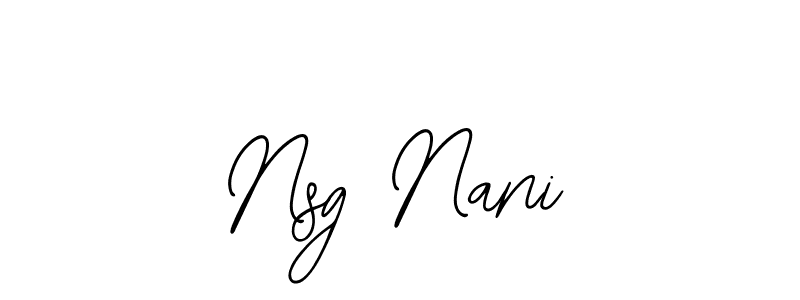 Create a beautiful signature design for name Nsg Nani. With this signature (Bearetta-2O07w) fonts, you can make a handwritten signature for free. Nsg Nani signature style 12 images and pictures png