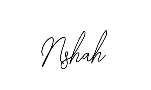 Also we have Nshah name is the best signature style. Create professional handwritten signature collection using Bearetta-2O07w autograph style. Nshah signature style 12 images and pictures png
