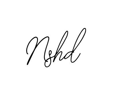 You should practise on your own different ways (Bearetta-2O07w) to write your name (Nshd) in signature. don't let someone else do it for you. Nshd signature style 12 images and pictures png