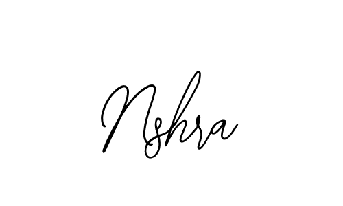 Use a signature maker to create a handwritten signature online. With this signature software, you can design (Bearetta-2O07w) your own signature for name Nshra. Nshra signature style 12 images and pictures png