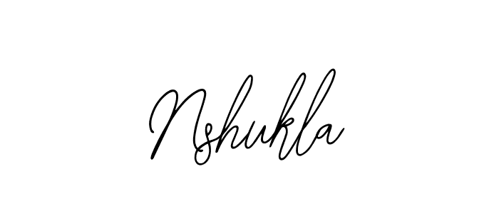 Use a signature maker to create a handwritten signature online. With this signature software, you can design (Bearetta-2O07w) your own signature for name Nshukla. Nshukla signature style 12 images and pictures png