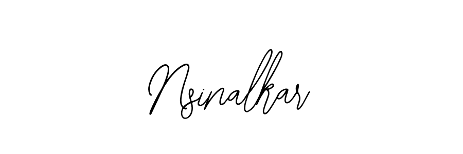 You should practise on your own different ways (Bearetta-2O07w) to write your name (Nsinalkar) in signature. don't let someone else do it for you. Nsinalkar signature style 12 images and pictures png