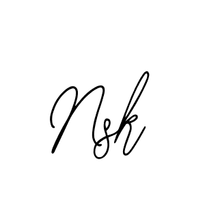 Use a signature maker to create a handwritten signature online. With this signature software, you can design (Bearetta-2O07w) your own signature for name Nsk. Nsk signature style 12 images and pictures png
