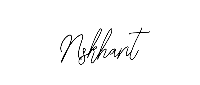 Use a signature maker to create a handwritten signature online. With this signature software, you can design (Bearetta-2O07w) your own signature for name Nskhant. Nskhant signature style 12 images and pictures png
