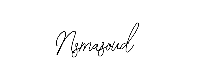 Use a signature maker to create a handwritten signature online. With this signature software, you can design (Bearetta-2O07w) your own signature for name Nsmasoud. Nsmasoud signature style 12 images and pictures png